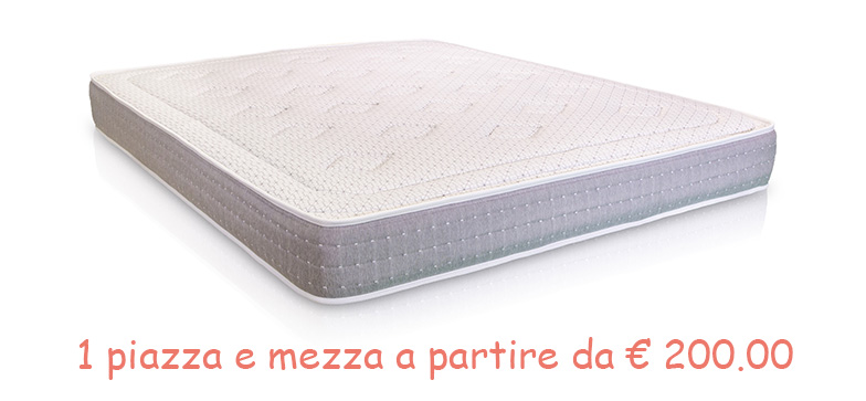 Materasso in Memory 1 piazza mezza